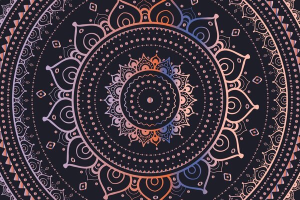 Tapeta kolorowa Mandala
