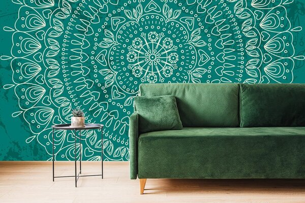Tapeta kreślona Mandala