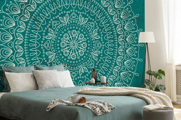 Tapeta kreślona Mandala