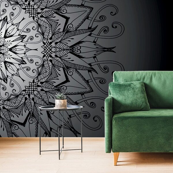 Tapeta Mandala na ciemnym tle