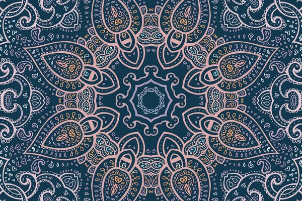 Tapeta Mandala z indyjskim akcentem