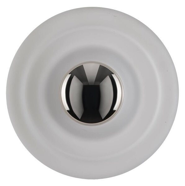 Tom Dixon Kinkiet Press Sphere, możliwość ściemniania, biały / opal, łazienka, szkło, design