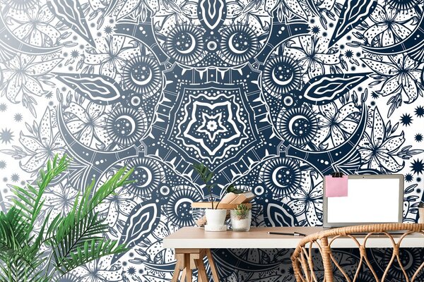 Tapeta ornament dzikiej lilii