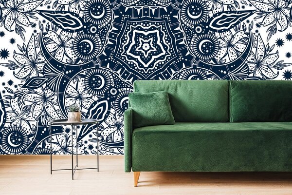 Tapeta ornament dzikiej lilii