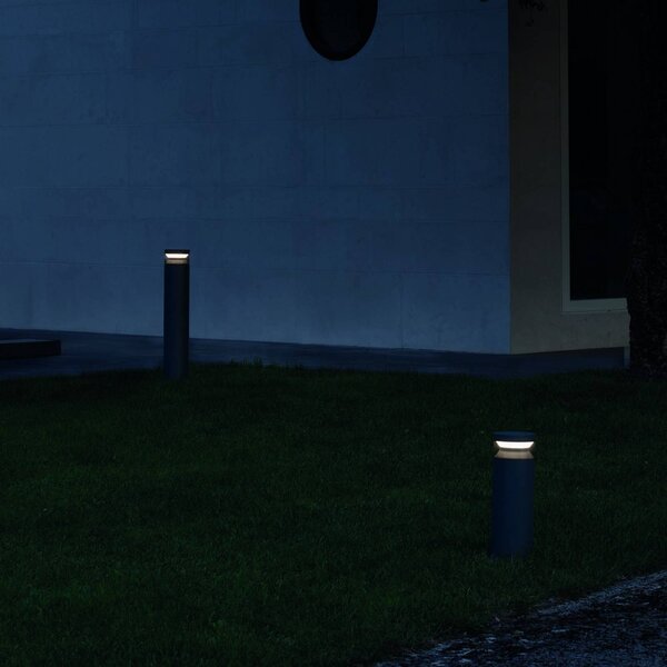 IDEAL LUX Słupek oświetleniowy LED Boeing, aluminiowy / szary / cynkowy, metal