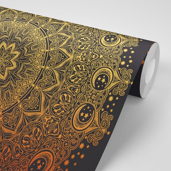 Tapeta złota orientalna mandala