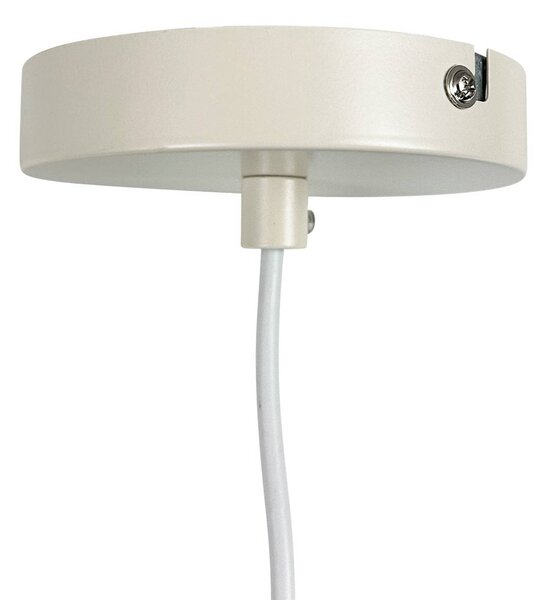 Dyberg Larsen Lampa wisząca designerska Blumen, możliwość ściemniania, biały / opal, salon / jadalnia, metal, design