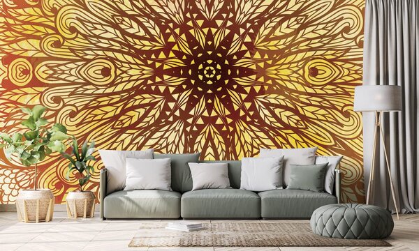 Tapeta unikalny ornament etniczny