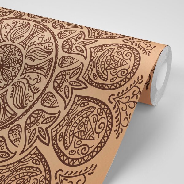 Tapeta Mandala z abstrakcyjnym wzorem ludowym
