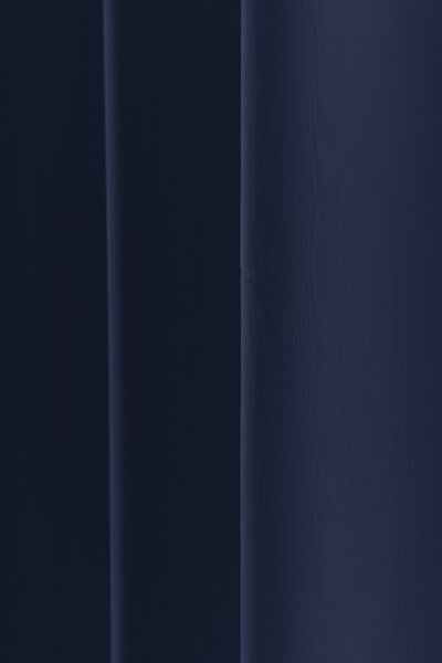 Ciemnoniebieska zasłona OXFORD LIGHT 140x250 cm Zawieszanie: Taśma z wiązaniami