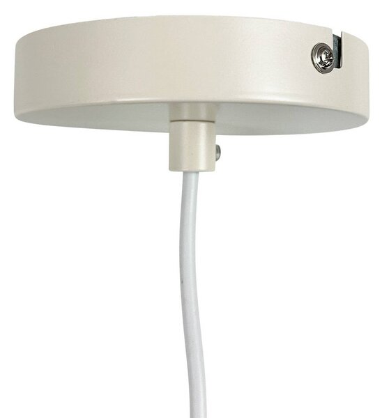 Dyberg Larsen Lampa wisząca designerska Flora, możliwość ściemniania, biały / opal, salon / jadalnia, metal, design