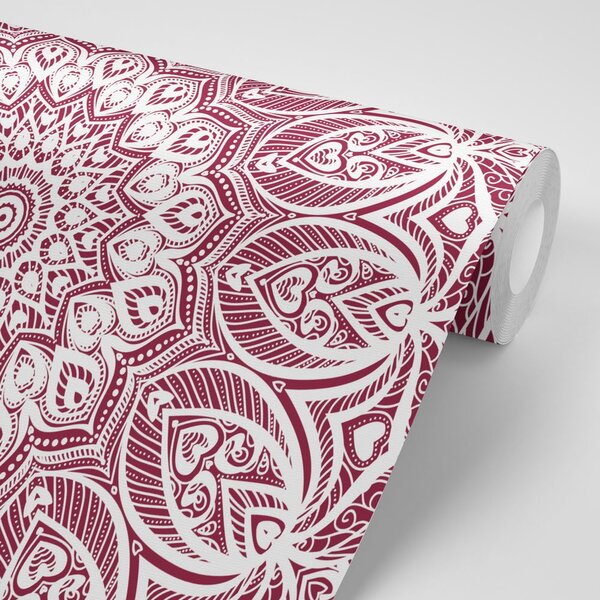 Tapeta Mandala harmonii na różowym tle