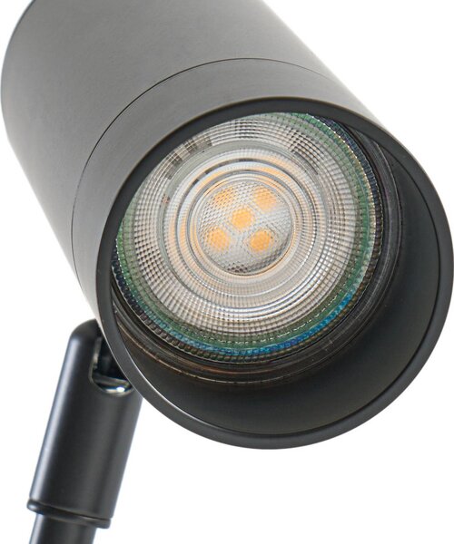 Lampa stojąca Vilo Lindby, czarny, salon / jadalnia, metal, skandynawski