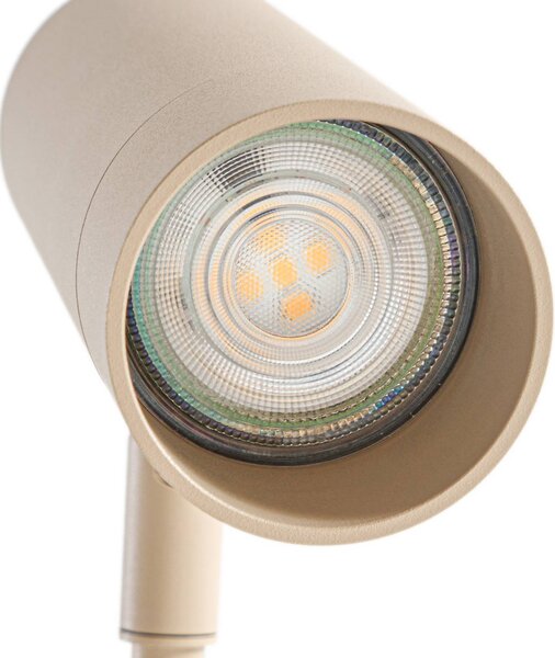 Lampa stojąca Vilo Lindby, kremowy / amber, salon / jadalnia, metal, skandynawski