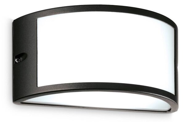 IDEAL LUX Kinkiet zewnętrzny Rex 1, możliwość ściemniania, czarny, aluminium