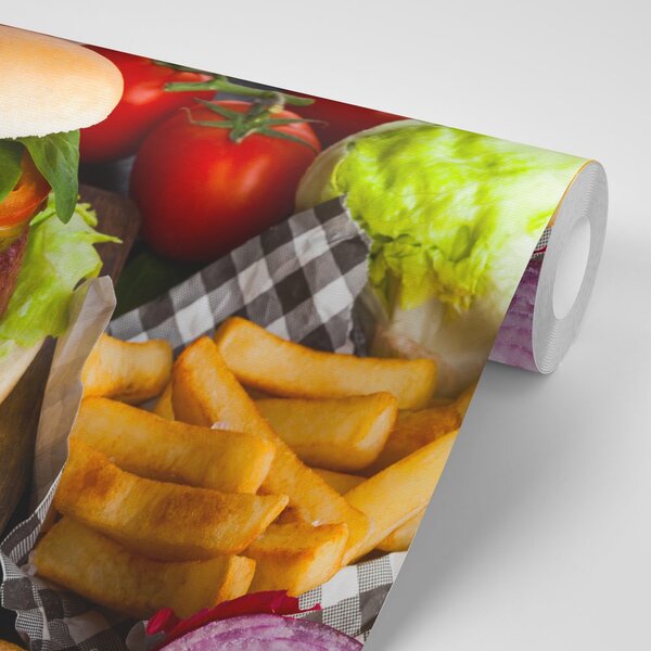 Fototapeta amerykański hamburger