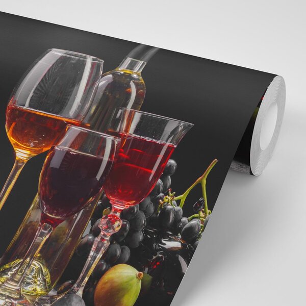 Fototapeta wino z winogronem