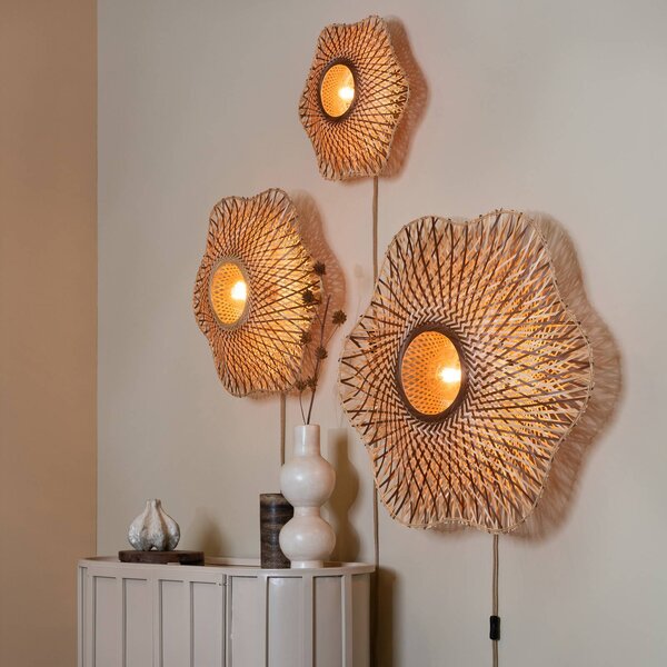 Good & Mojo Kinkiet Madura, jasne drewno, salon / jadalnia, bambus, design