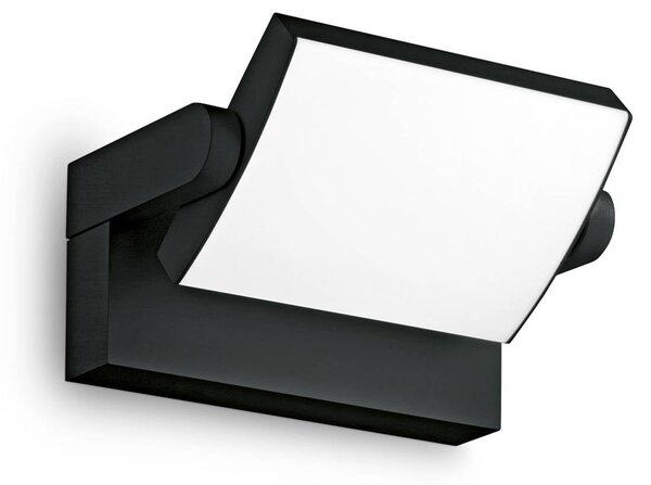 IDEAL LUX Kinkiet zewnętrzny LED Swipe, czarny, metal, nowoczesny