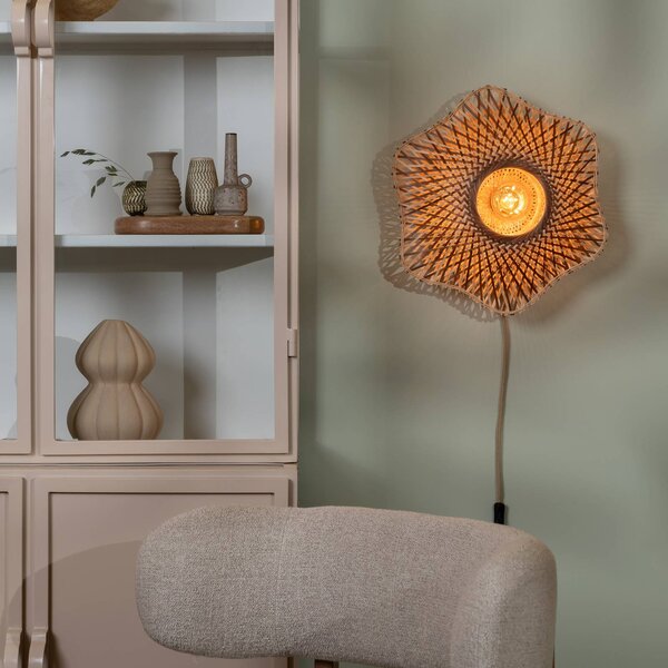 Good & Mojo Kinkiet Madura, jasne drewno, salon / jadalnia, bambus, design