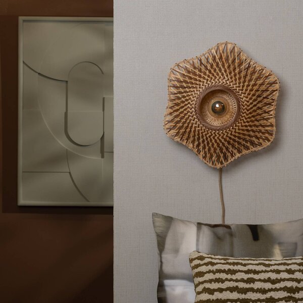 Good & Mojo Kinkiet Madura, jasne drewno, salon / jadalnia, bambus, design