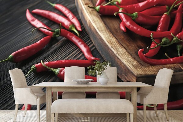 Fototapeta talerz z papryczkami chili