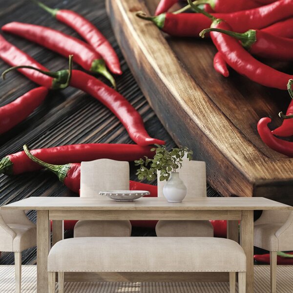 Fototapeta talerz z papryczkami chili