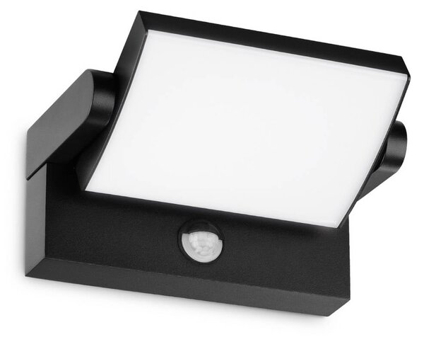 IDEAL LUX Lampa zewnętrzna z czujnikiem ruchu Swipe Sensor, czarny, metal, nowoczesny