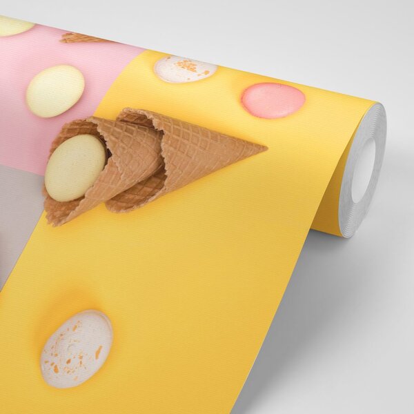 Fototapeta makaroniki w wafelku