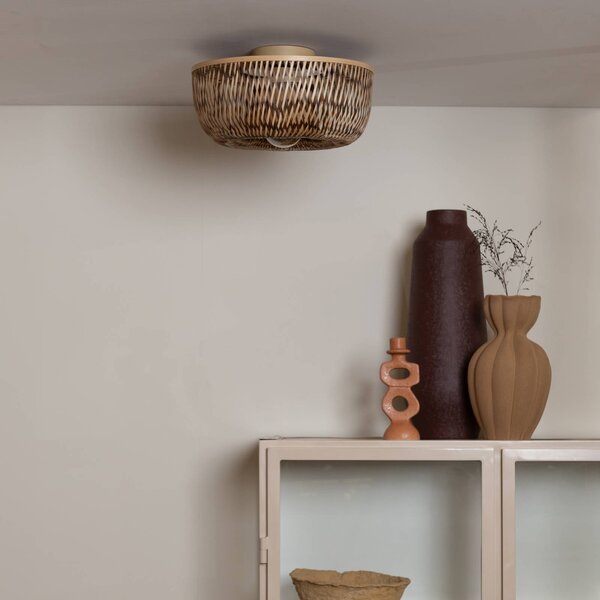 Good & Mojo Lampa sufitowa Barbados, możliwość ściemniania, jasne drewno, salon / jadalnia, bambus
