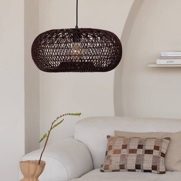 Good & Mojo Lampa wisząca Arizona, możliwość ściemniania, czerwony, salon / jadalnia, bambus, design