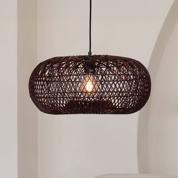 Good & Mojo Lampa wisząca Arizona, możliwość ściemniania, czerwony, salon / jadalnia, bambus, design
