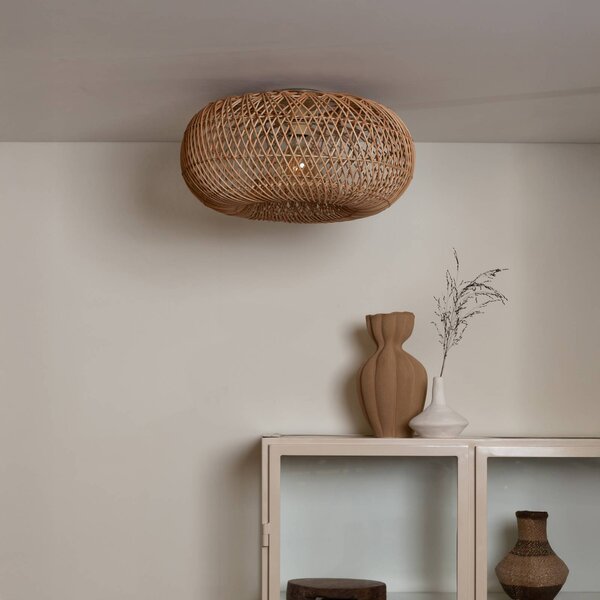 Good & Mojo Lampa sufitowa Arizona, możliwość ściemniania, jasne drewno, salon / jadalnia, bambus