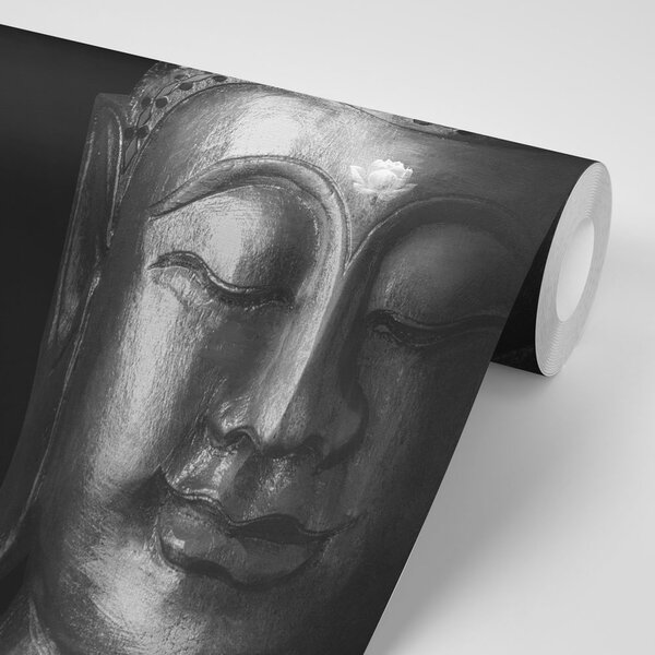 Tapeta boski czarno-biały Budda