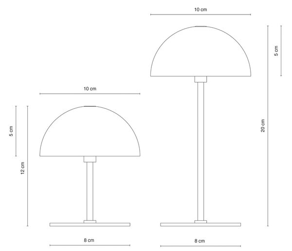 Dyberg Larsen Lampa stołowa Along, możliwość ściemniania, chromowy / srebrny, salon / jadalnia, metal, skandynawski