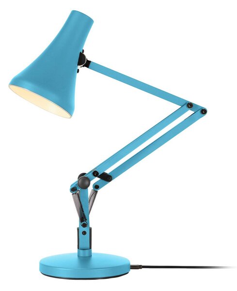 Anglepoise Lampa stołowa 90 MINI VIVID, możliwość ściemniania, niebieski, biuro, aluminium, industrialny