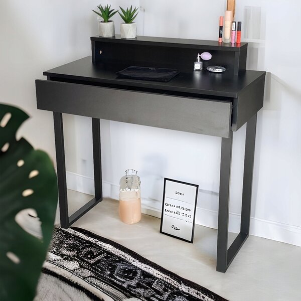 Toaletka / konsola "LENA PLUS" czarny mat 90cm, czarne U