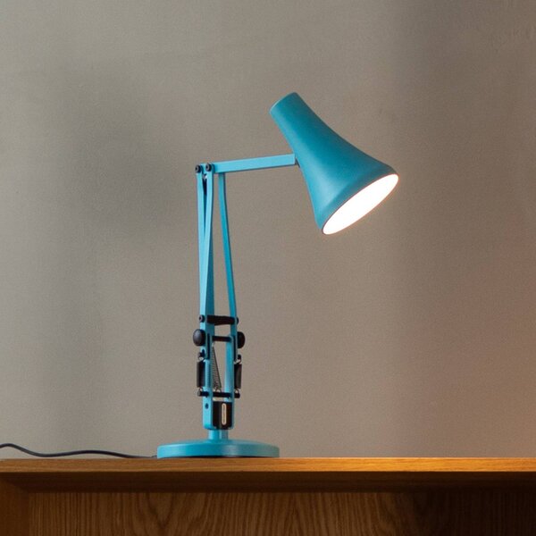 Anglepoise Lampa stołowa 90 MINI VIVID, możliwość ściemniania, niebieski, biuro, aluminium, industrialny
