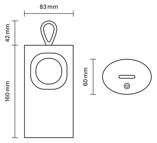 Sigor Lampa stołowa LED z akumulatorem Lunari, złota 16 cm metal CCT IP44 możliwość ściemniania, mosiężny / złoty, salon / jadalnia, aluminium, nowoczesny