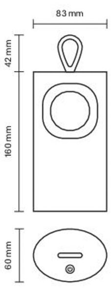 Sigor Lampa stołowa LED z akumulatorem Lunari, złota 16 cm metal CCT IP44 możliwość ściemniania, mosiężny / złoty, salon / jadalnia, aluminium, nowoczesny