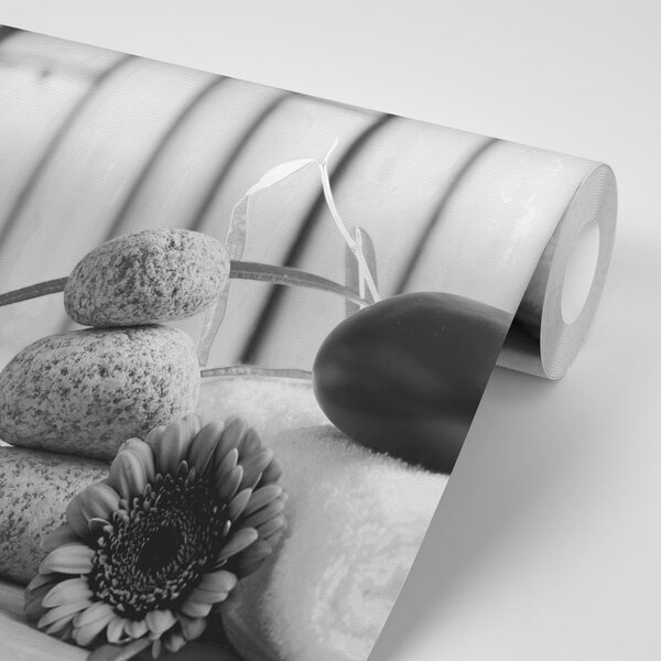 Fototapeta czarno-białe zacisze wellness