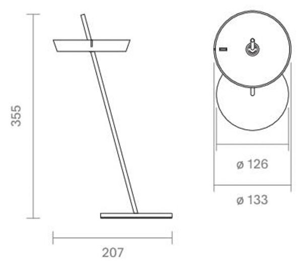 Sigor Lampa stołowa LED Mahina, możliwość ściemniania, biały / opal, salon / jadalnia, aluminium, nowoczesny