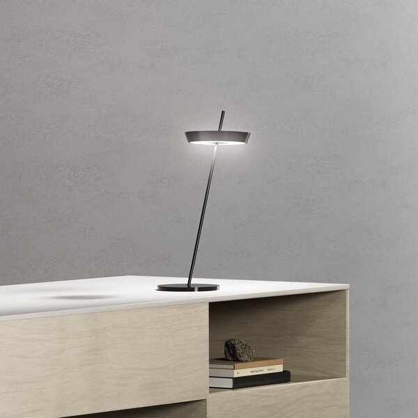 Sigor Lampa stołowa LED Mahina, możliwość ściemniania, czarny, salon / jadalnia, aluminium, nowoczesny