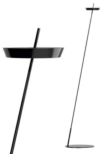 Sigor Lampa stojąca LED Mahina, możliwość ściemniania, czarny, salon / jadalnia, aluminium, nowoczesny