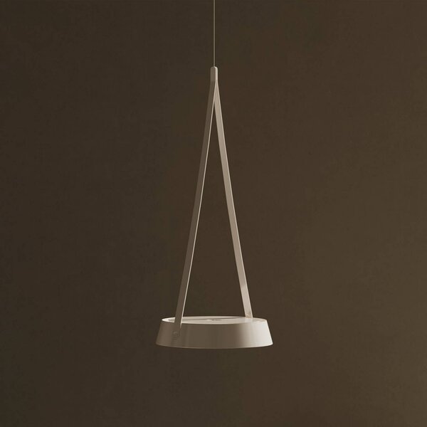 Sigor Lampa wisząca Mahina, możliwość ściemniania, biały / opal, salon / jadalnia, aluminium, nowoczesny