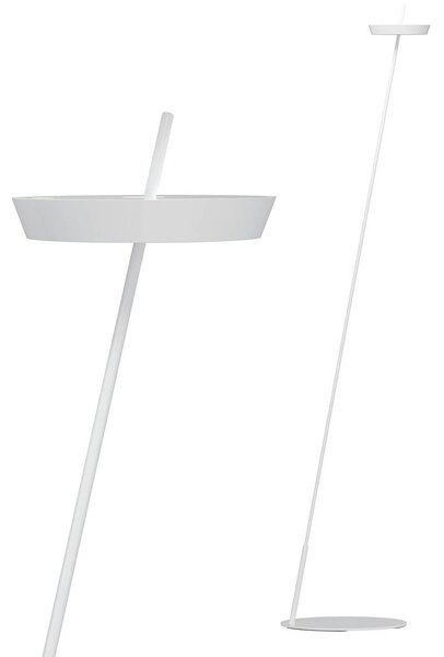 Sigor Lampa stojąca LED Mahina, możliwość ściemniania, biały / opal, salon / jadalnia, aluminium, nowoczesny