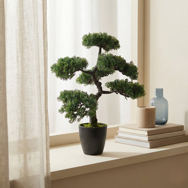 Sztuczne drzewko Bonsai w doniczce, 32 x 32 x 50 cm