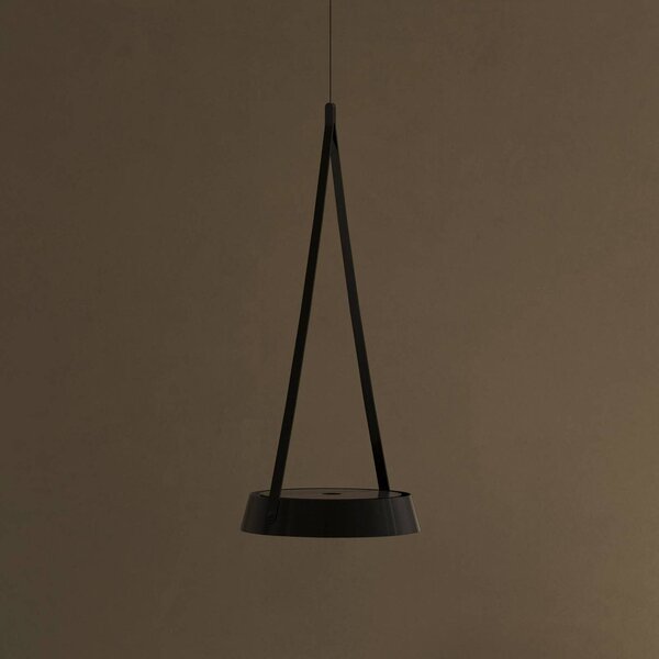 Sigor Lampa wisząca Mahina, możliwość ściemniania, czarny, salon / jadalnia, aluminium, nowoczesny