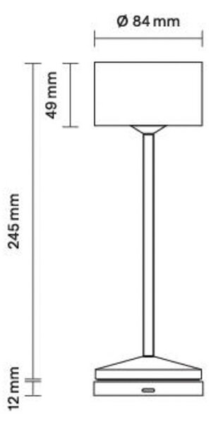 Sigor Lampa stołowa LED Veluna, biała, wysokość 25 cm, IP44, ściemniana, CCT możliwość ściemniania, biały / opal, salon / jadalnia, aluminium, nowoczesny