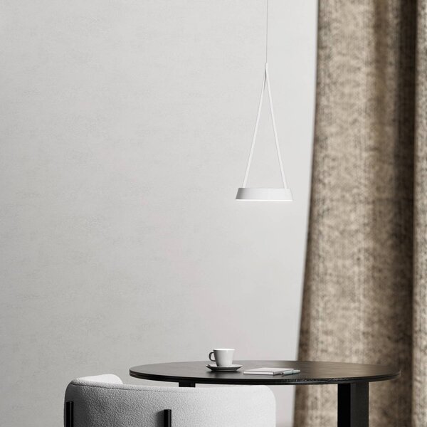 Sigor Lampa wisząca Mahina, możliwość ściemniania, biały / opal, salon / jadalnia, aluminium, nowoczesny